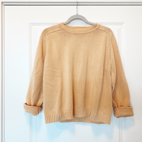 St. John's Bay Sweaters - St. John’s Bay Yellow Crew Neck Sweater - XL